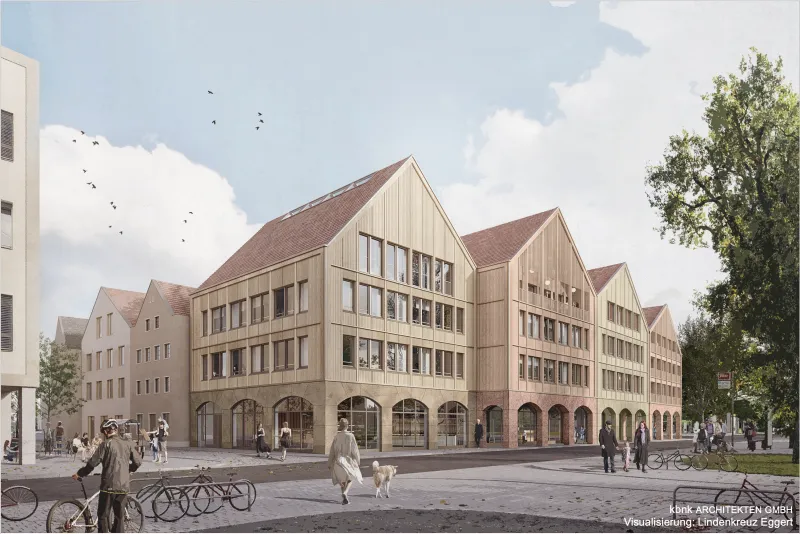 Visualisierung vom zukünftigen Sparkassengebäude