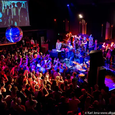 Vogelperspektive auf ein Konzert