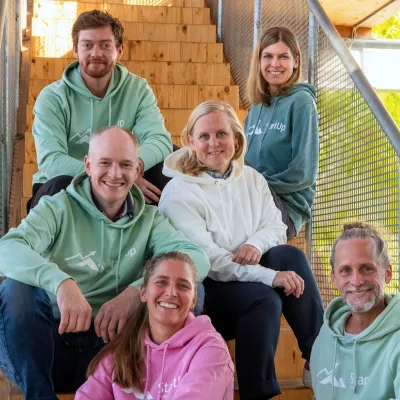 Prof. Dr. Martin Steyer (Mitte links) und das Team vom Startup Center der Hochschule Kempten 